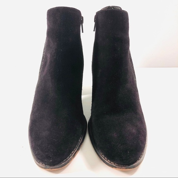 Guess Suede Stacked Heel Ankle Boots - Picture 5 of 13